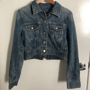 Vintage Y2K Gap Cropped Jean Jacket